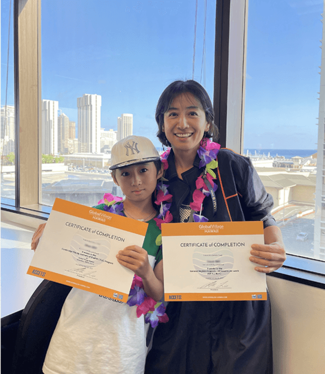 親子留学プログラム （３）- ハワイで親子留学